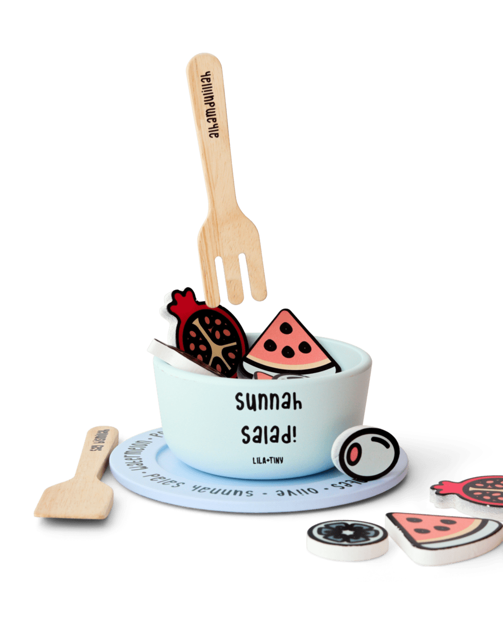 Sunnah Salad Wooden Set